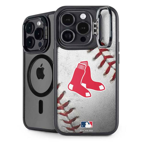 MLB Boston Red Sox Game Ball iPhone 14 Pro Kickstand Case